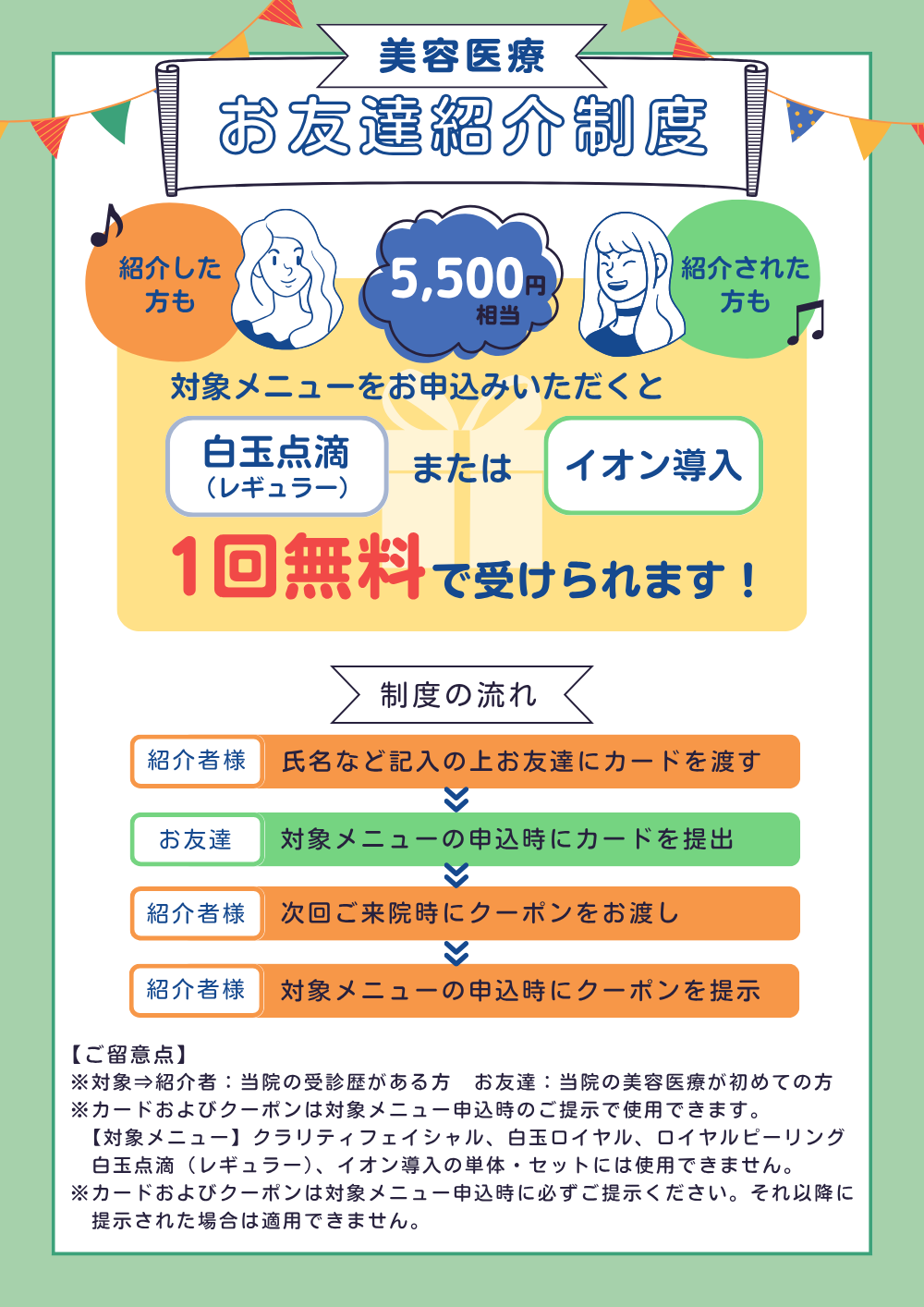 お友達紹介制度